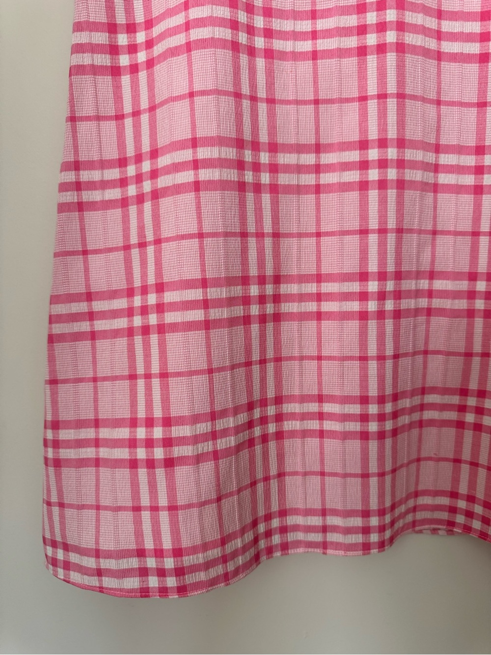 WAYF Pink Plaid Mini Dress S - Picture 8 of 12